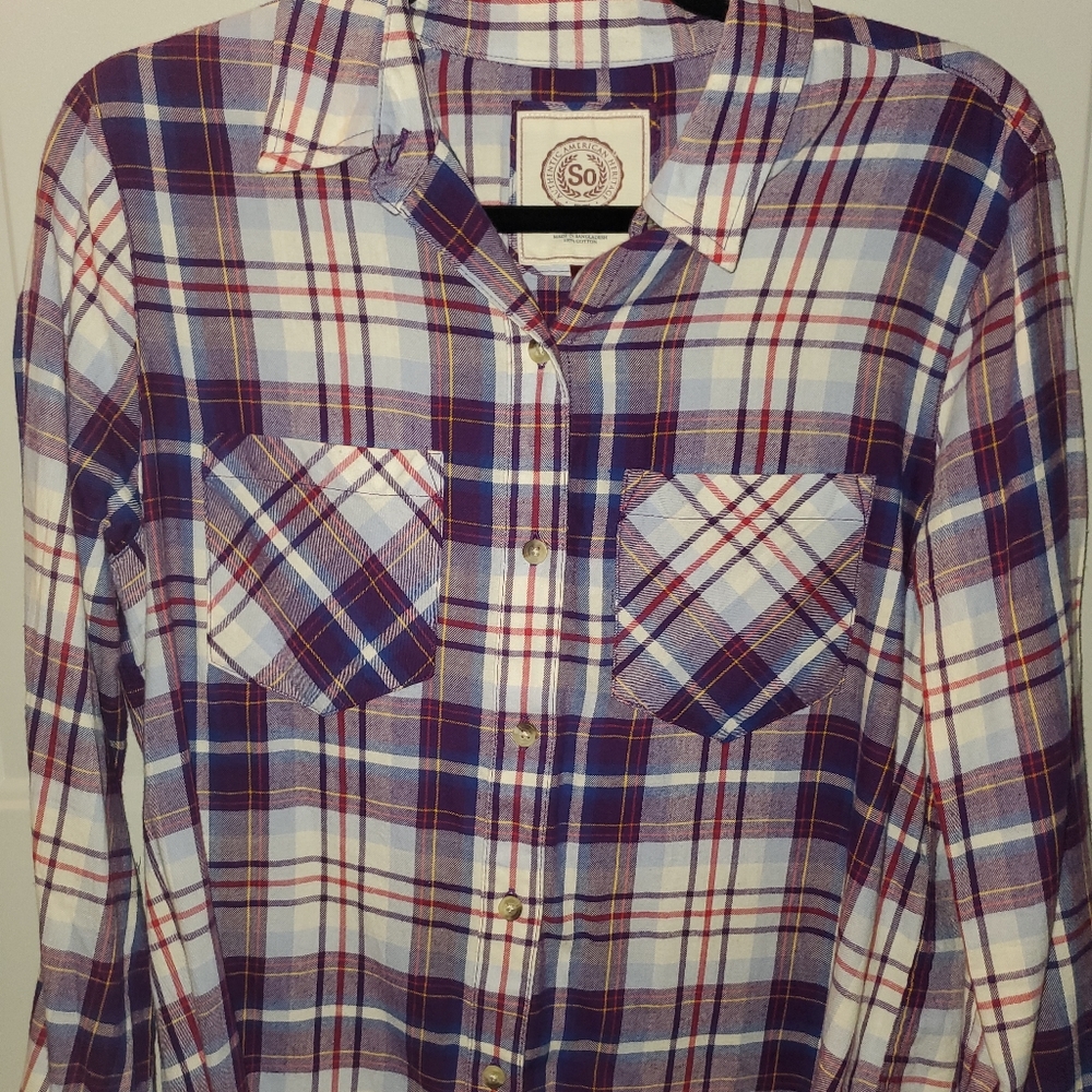 SO purple Flannel shirt